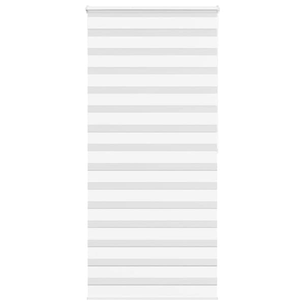 Rullgardin zebra vit 110x200 cm tyg bredd 105,9 cm polyester