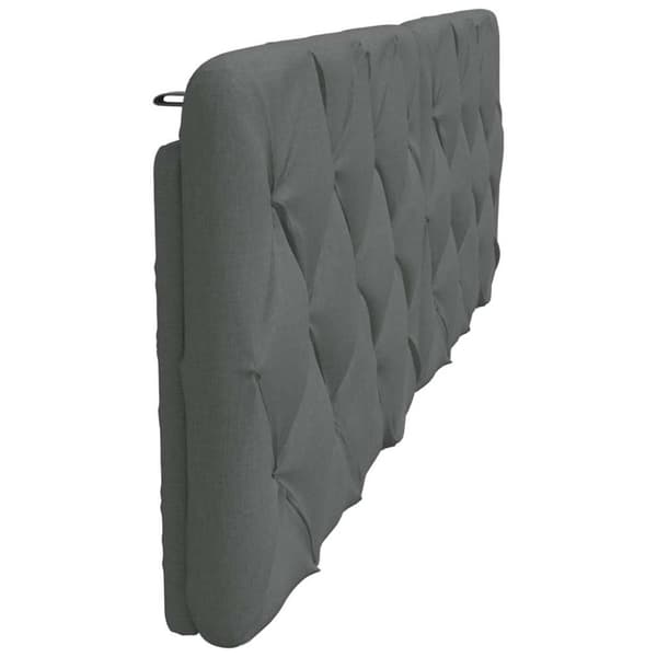 Headboard Cushion Dark Grey 180 cm Fabric