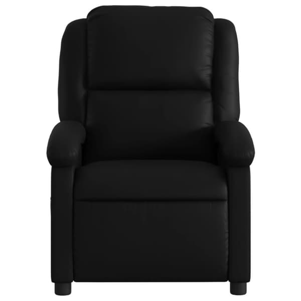 Massagefåtölj svart konstläder
