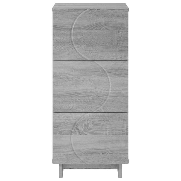 Sideboard Grå Sonoma 33,5 x 34,5 x 75 cm Konstruerat trä