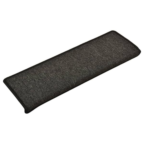 Trappmattor 15 st 65x21x4 cm antracit rektangulär kant