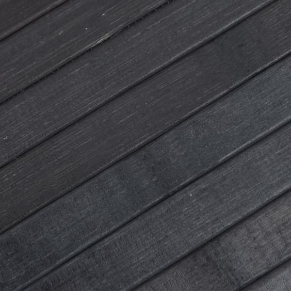 Matta rektangulär grå 100x300 cm bambu