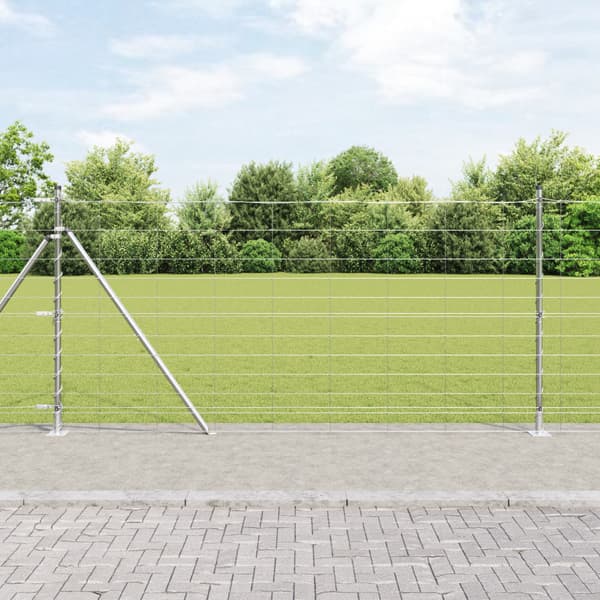 Stängselstolpe Galvaniserad 25 x 1,2 m Stål