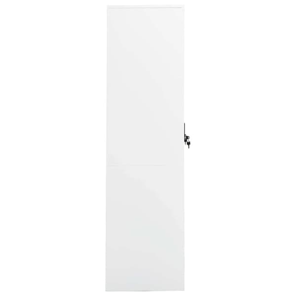 Garderob vit 80x50x180 cm stål