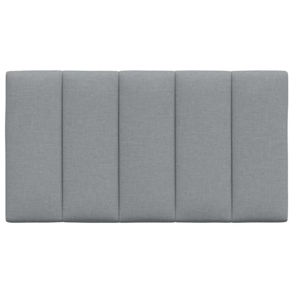 Headboard Cushion "Hanko" Light Grey 80 cm Fabric