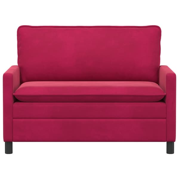 Soffa Vinröd 126 x 81 x 87,5 cm Sammet