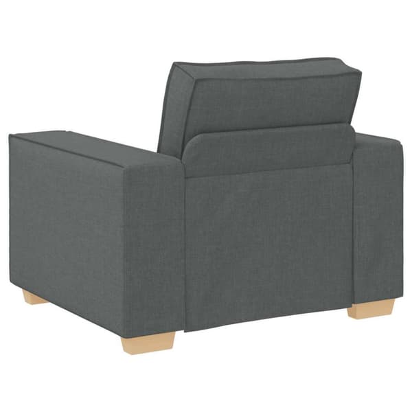 Soffa mörkgrå 100x78x84 cm tyg