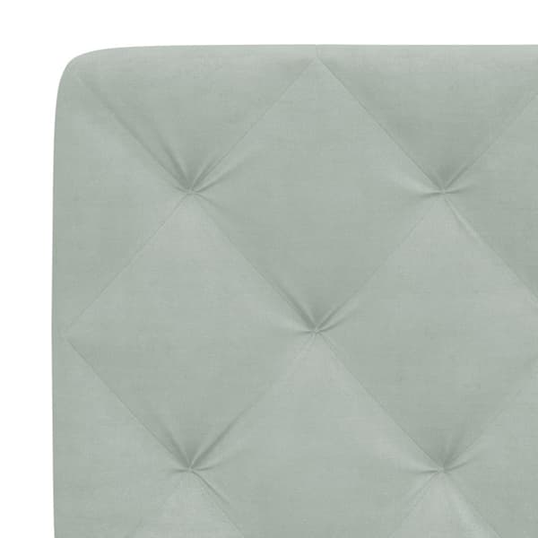Bed Frame without Mattress Light Grey 90x190 cm Velvet