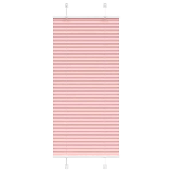 Plisserad persienn rosa 65x100cm tyg bredd 64,4cm polyester