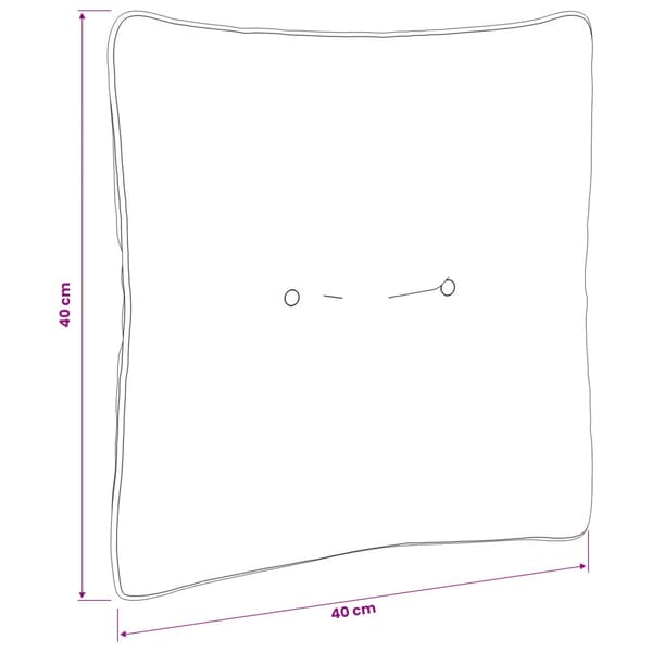 Ryggkudde PUTTEN 100% Polyester Grå 40 x 40 x 10 cm