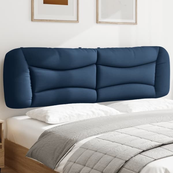 Headboard Cushion "Hvar" Blue 180 cm Fabric