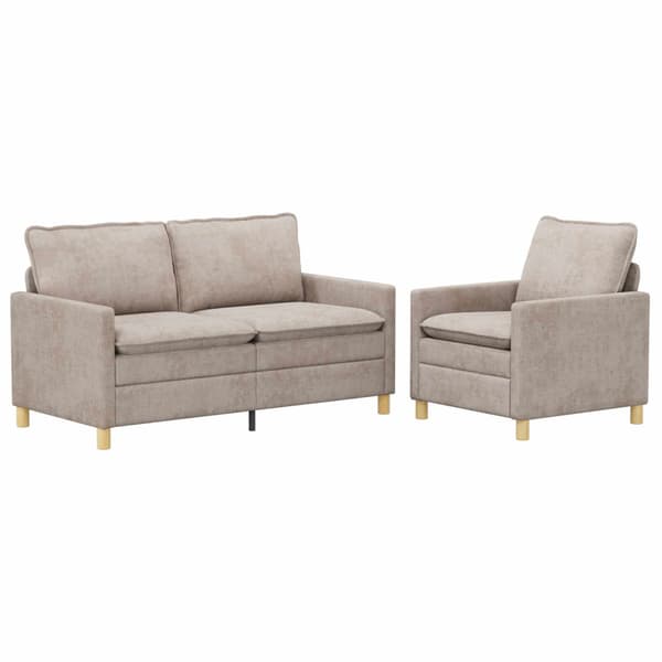 Soffset 2 pcs Beige Polyester