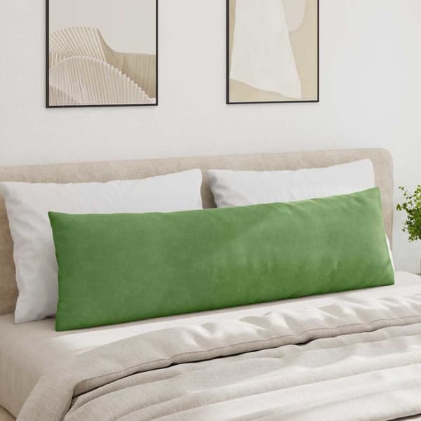Sofakuddar 2 pcs Ljusgrön 145 x 40 cm Kordread tyg