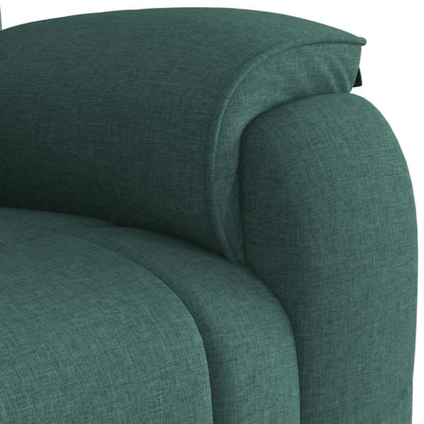 Reclinerfåtölj mörkgrön tyg