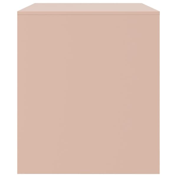 TV-skåp 2 st rosa 67x39x44 cm stål