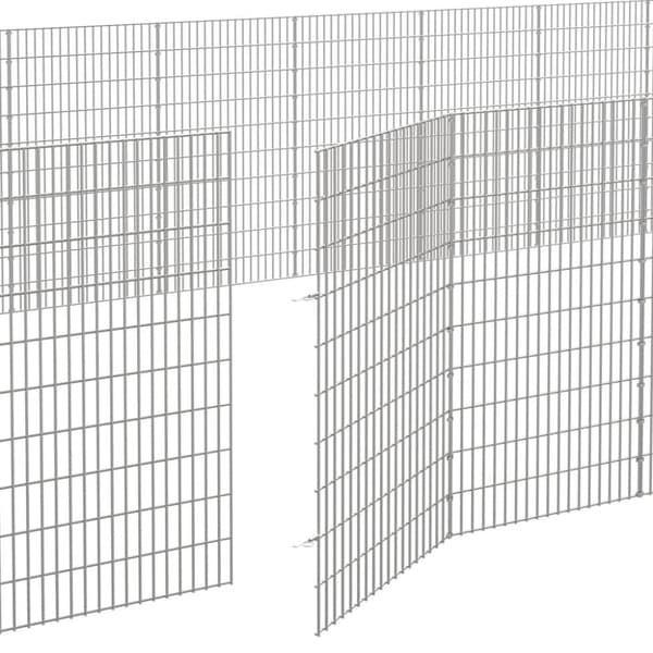 Husdjursbur 24-panel 54x100 cm galvaniserat järn