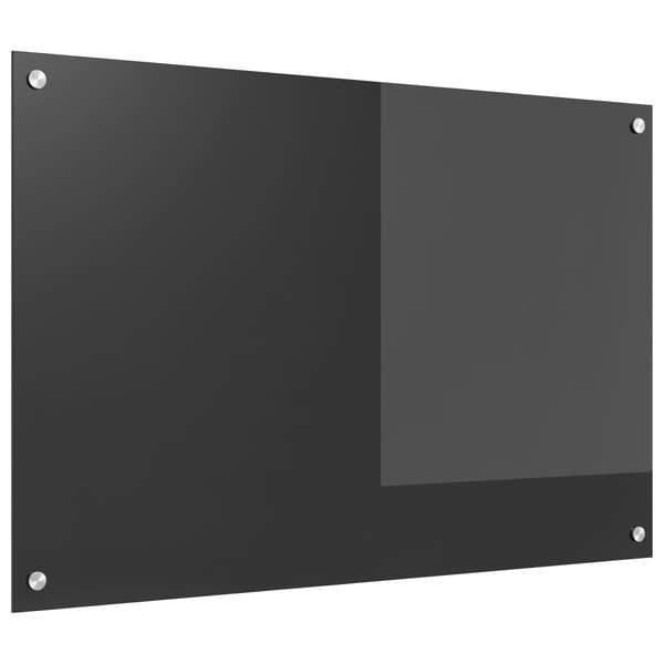 Köksskydd Mörkgrå 90 x 60 cm härdat glas
