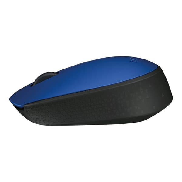 Logitech M171 - mus - 2.4 GHz - svart, blå