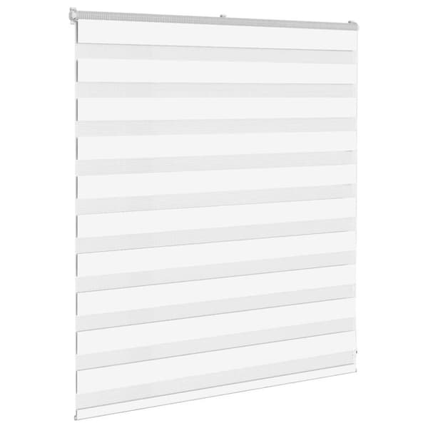 Rullgardin zebra vit 120x100 cm tyg bredd 115,9 cm polyester