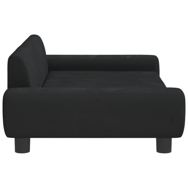 Hundbädd svart 100x54x33 cm sammet