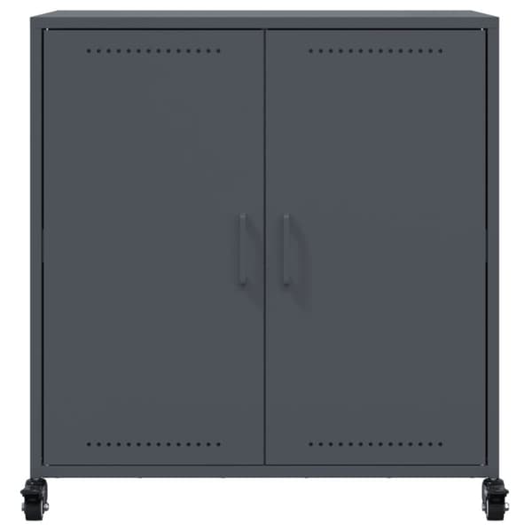 Sidoskåp antracit 68x39x72 cm stål