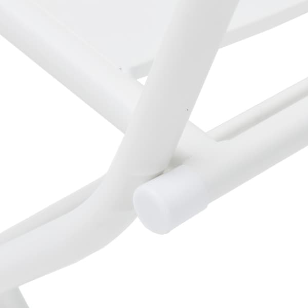 Trädgårds Bistro Set 3 pcs Vit Stål