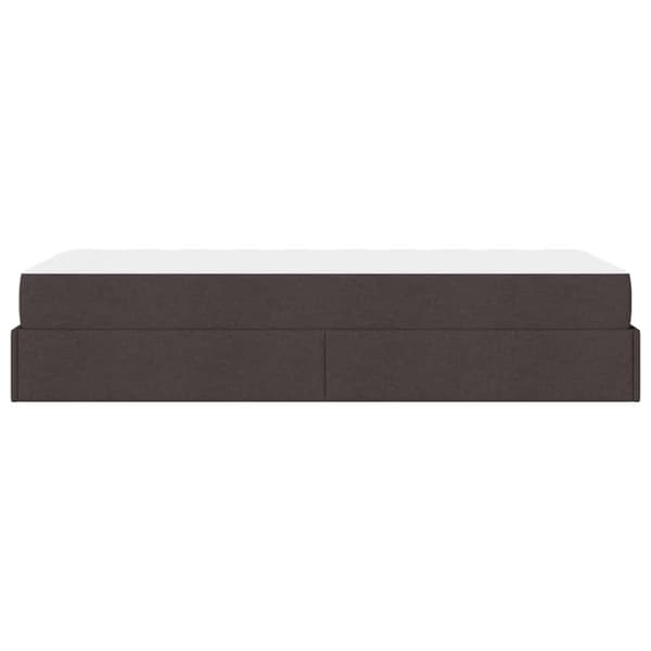 Sängram med madrass 2 pcs Tan tyg