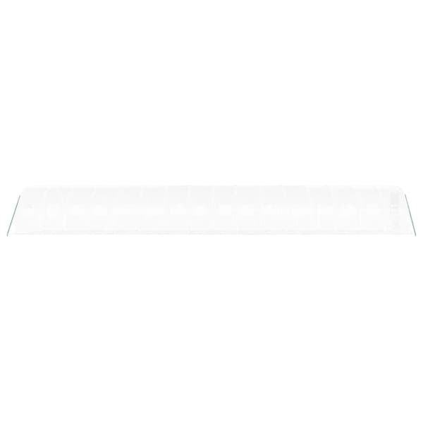 Växthus med stålram vit 48 m² 16x3x2 m