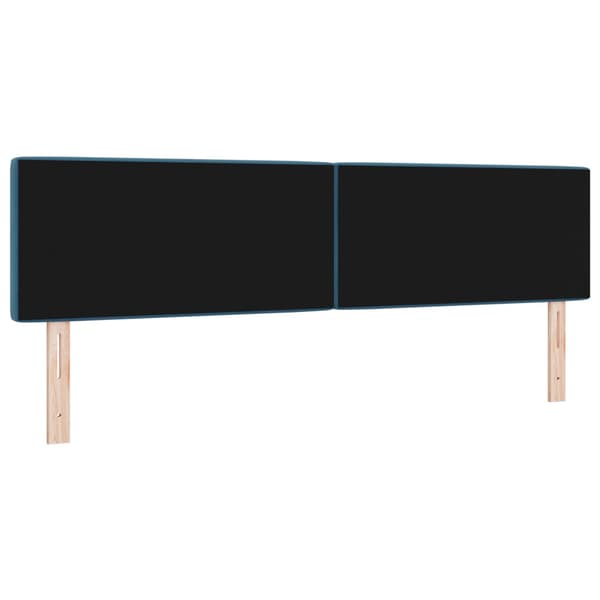 Huvudgavel Mörkblå 180 cm Sammet