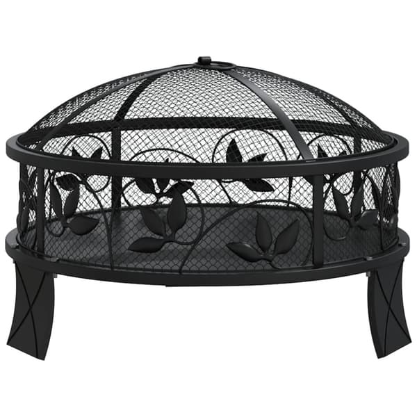 Eldstad med eldgaffel 50 cm XXL stål