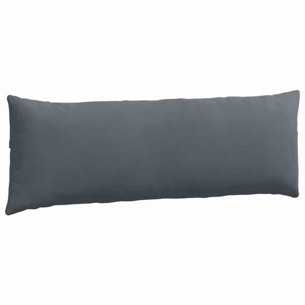Sofakuddar 2 pcs Mörkgrå 120 x 40 cm Kordread tyg