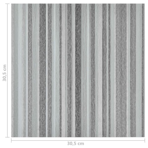 Golvplankor 55 pcs Ljusgrå 5,11 m² PVC