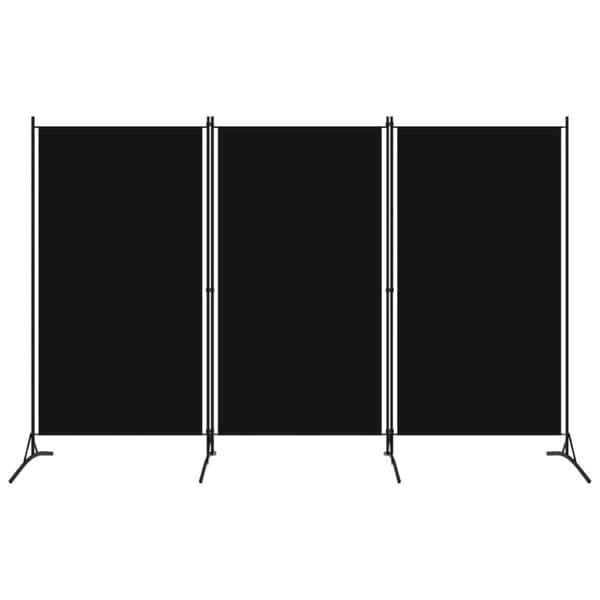 Rumsavdelare 3 paneler svart 260x180 cm