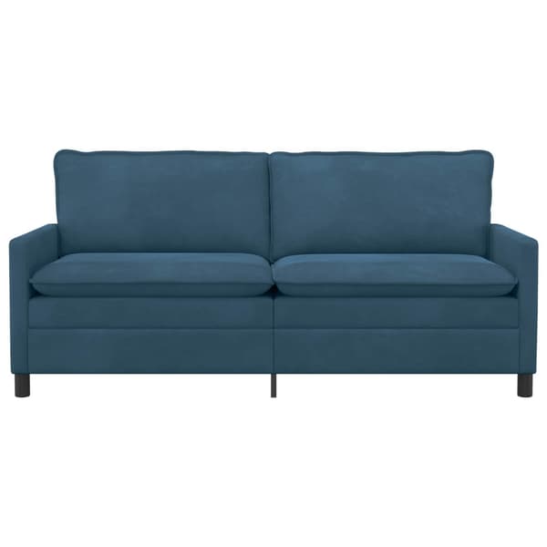 Soffa Blå 196 x 81 x 87,5 cm Sammet