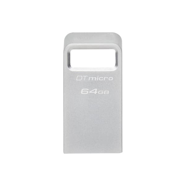 Kingston Technology DataTraveler Micro USB-sticka 64 GB USB Type-A 3.2 Gen 1 (3.1 Gen 1) Silver