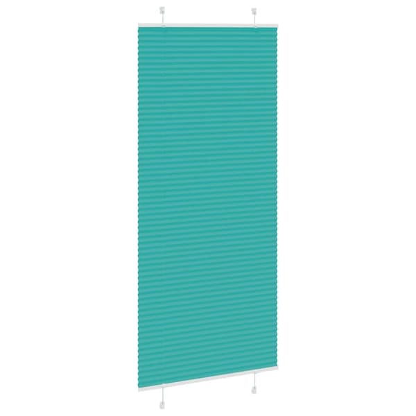 Plisserad persienn bensingrön 85x200 cm tyg bredd 84,4cm