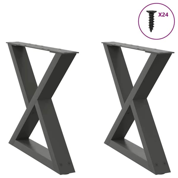 Soffbordsben 2 st antracit 60x(42-43,3) cm stål