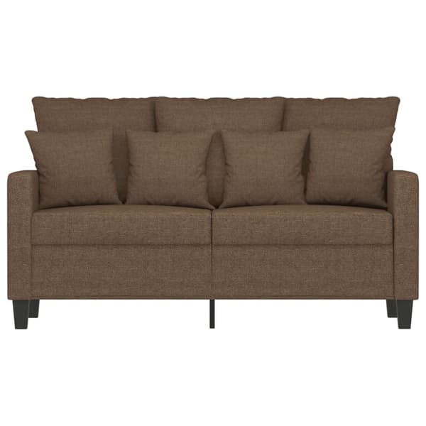 2-sitssoffa brun 120 cm tyg