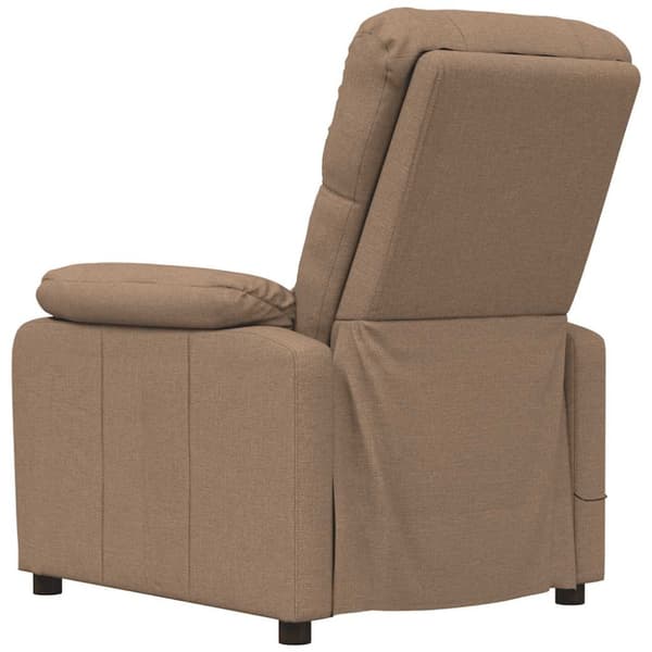 Massagefåtölj brun tyg