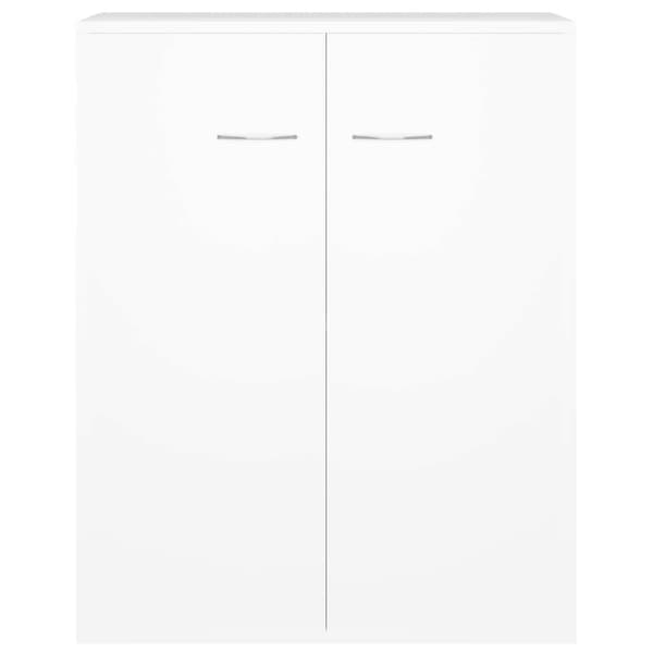 Skänk vit 60x30x75 cm konstruerat trä