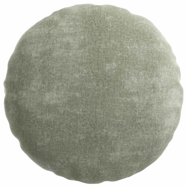 Kuddöverdrag 6 st HEERLEN Grön Ø 30 cm Chenilletyg