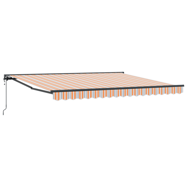 Markisram Blå och Orange 400 × 300 cm