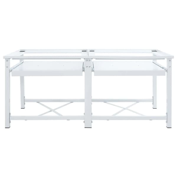 | Tvättmaskin Pedestal | Vit Stål