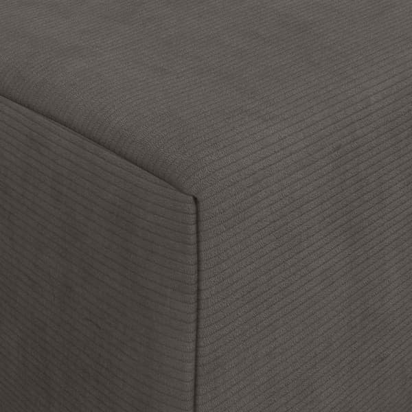 Fällbar Soffbed Mörkgrå 200 x 70 x 10 cm Kordread tyg