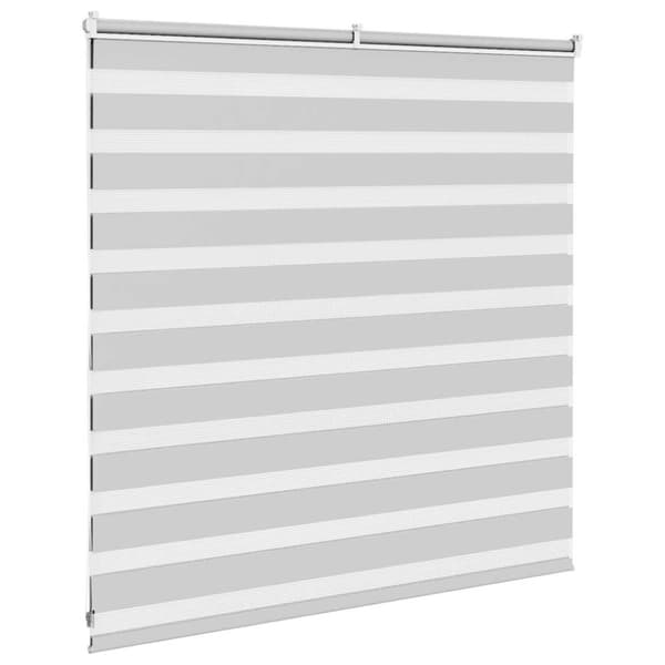 Rullgardin zebra ljusgrå 145x100 cm tyg bredd 140,9cm polyester