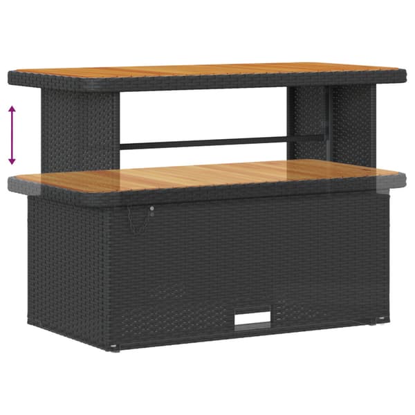 Trädgårdsoffset 14 pcs Svart konstrotting