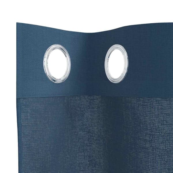 Voile gardiner med genomföringar 2 delar kungsblå