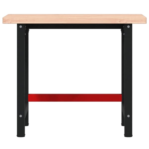 Arbetsbänk 100x60x83 cm massiv bok rektangulär