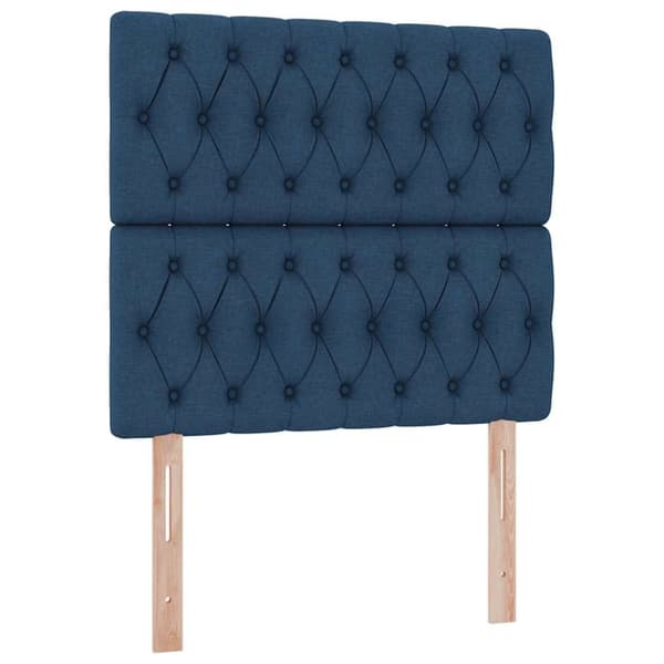 Förvaringssäng med madrass Blå 90 x 200 cm Polyester