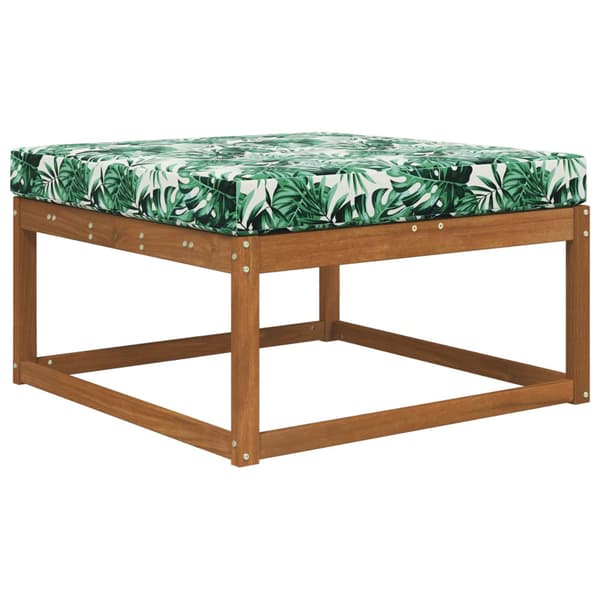 Utomhus Soffa Kudde Bladmönster 80 x 80 x 8 cm Polyester
